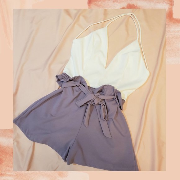 Fashion Nova Pants - Summer Lavender Romper